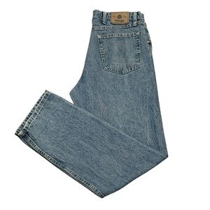 Wrangler Men's 34x34 relaxed fit straight leg jeans classic blue denim